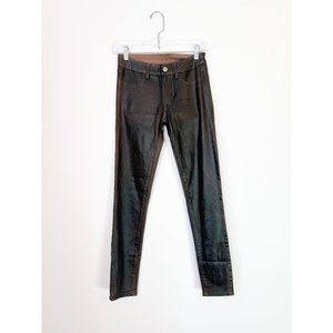 Paige Vinyl Coated Jeans 28 euc